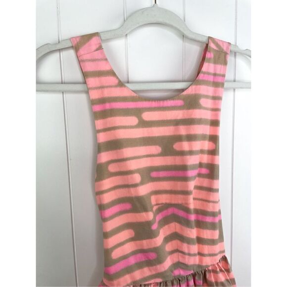 Kate Spade Saturday Mini Dress Cross Back 4 Neon MultiColor Skater Fit & Flare - Picture 4 of 14